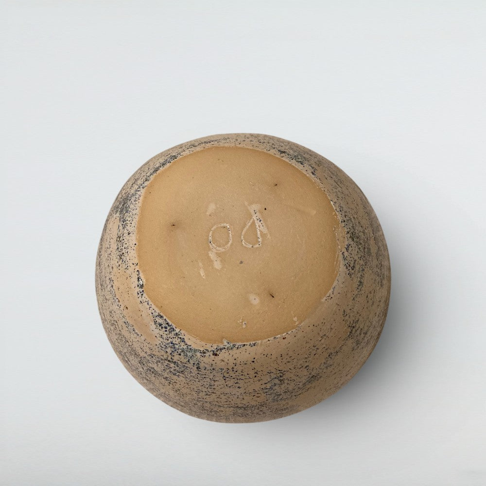 Dora Deco desert sand speckled bowl — top view