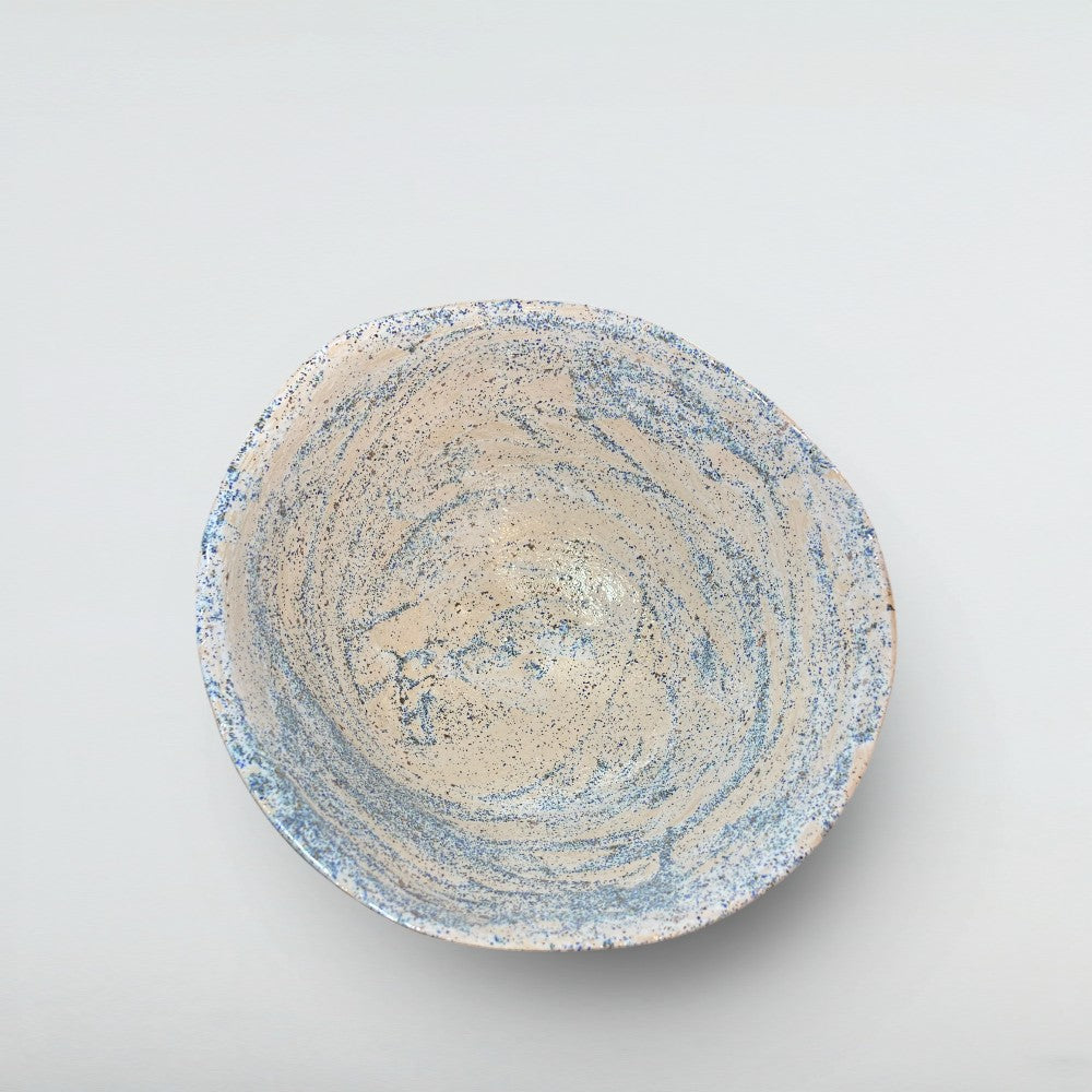 Dora Deco galaxy serving bowl — handmade stoneware, one of a kind, photo 1