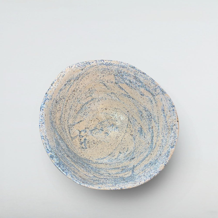 Dora Deco galaxy serving bowl — handmade stoneware, one of a kind, photo 1